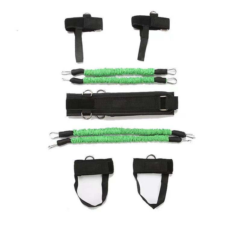 弹跳训练器健身阻力拳击套装乳胶拉力绳腿部腰部套装训练器