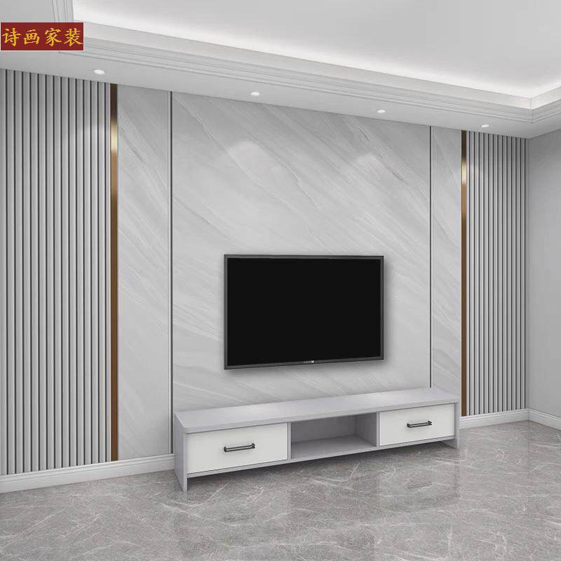 T穉1影视布现代简约立体电视背景墙穉客厅T轻奢壁画感1新中式壁布
