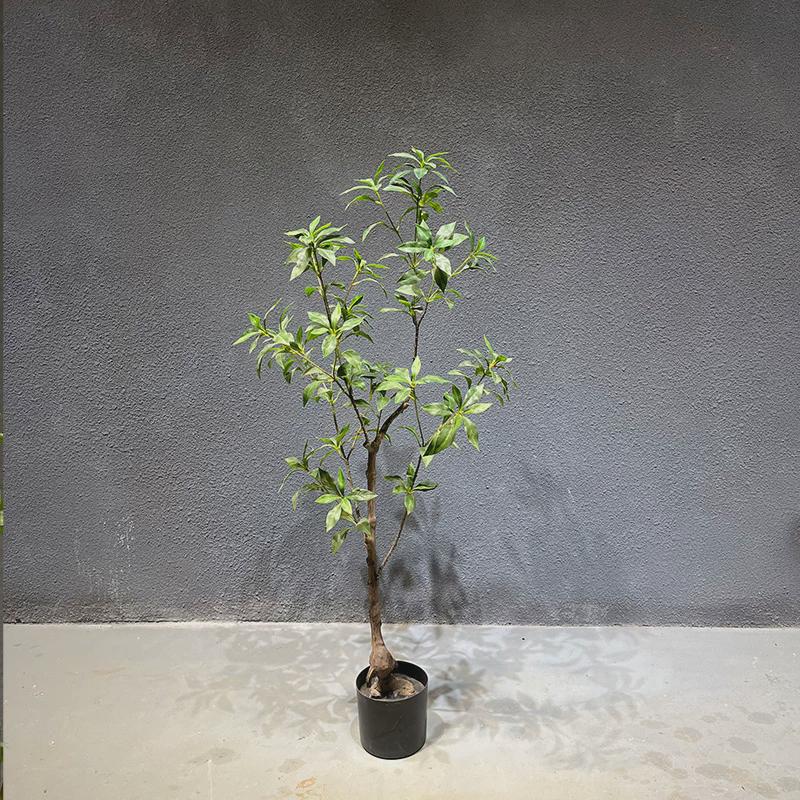 仿真绿植马醉木仿真植物摆件室内装饰假树落地盆栽带盆绿植造景