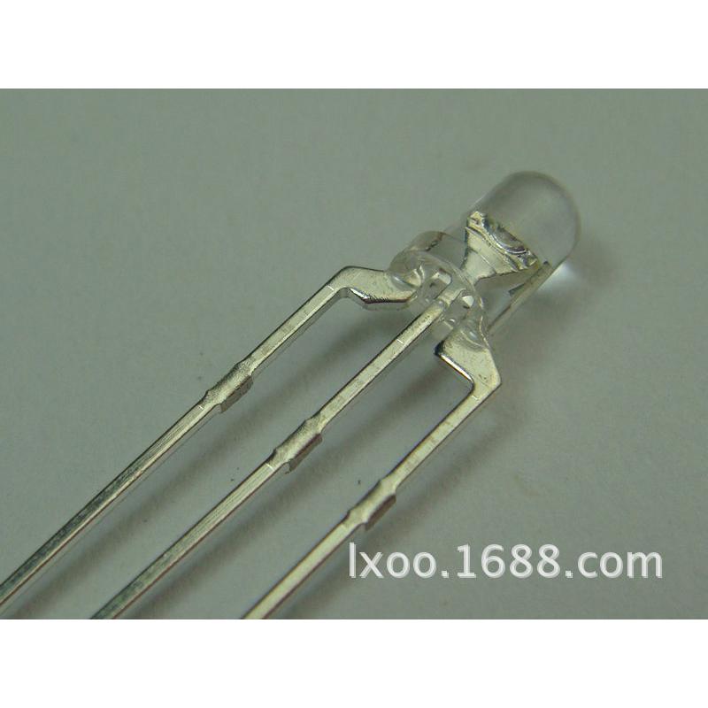 深圳林欣双色插件led灯f3红蓝双色共阴共阳LED灯珠直插发光二极管