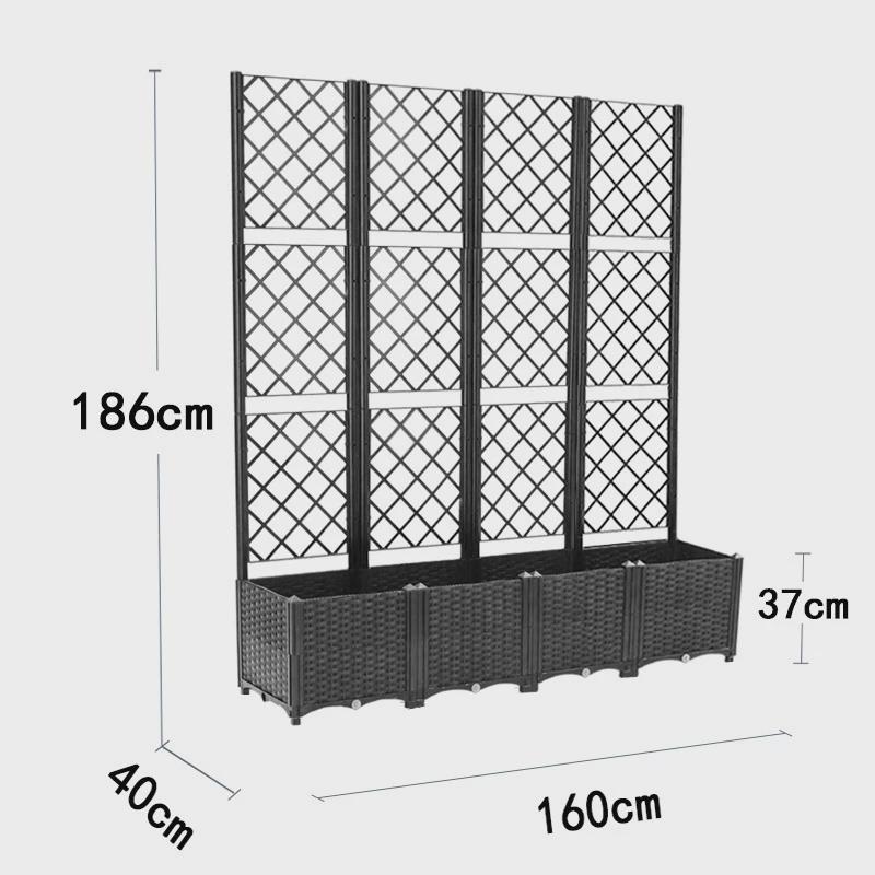 种植箱家庭阳台蔬菜专用菜盆种菜楼顶长方形塑料花盆特大花箱