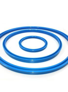 蓝色聚氨酯注塑密封圈孔轴液压油缸用/un/upr双密封圈注塑胶圈