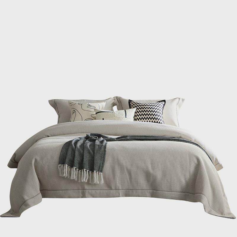 现代家具展厅样板间极简床上用品多件套简约楼盘软装设计床品套件