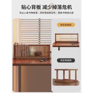 39n桌上书架桌面置物架办公室工位餐桌台面书桌简易小型收纳实木