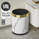 国风皮革垃圾桶家用客厅卧室厨房厕所高档会所办公室轻奢中式 欧式