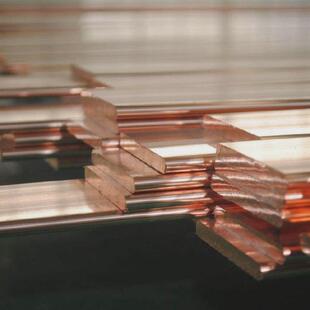 圆边紫铜排接地汇流红铜母空开连接排接线地排导电铜排镀锡铜条