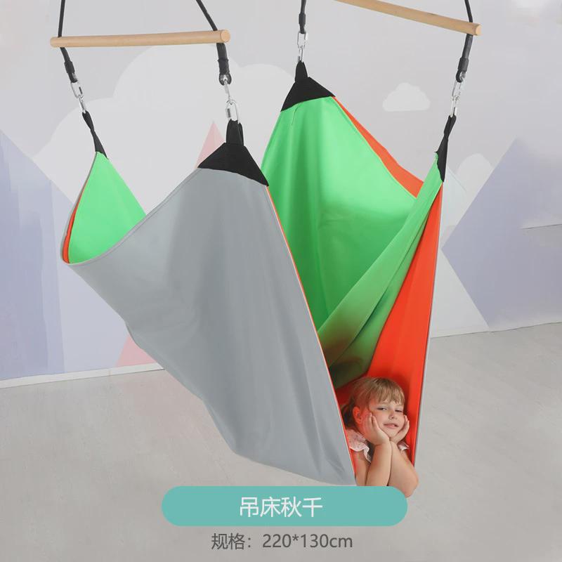 儿童器材吊床家用室内感统训练悬吊幼儿园南瓜球吊缆双人球秋千架