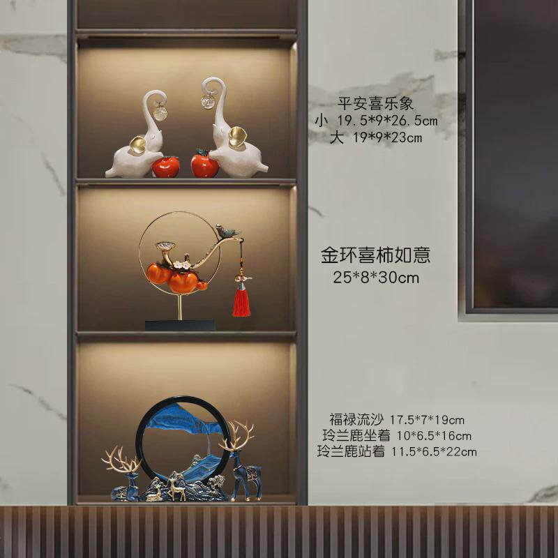 玄关装饰流沙品摆设酒柜客厅办公室摆件家居饰品电视柜创意沙漏画