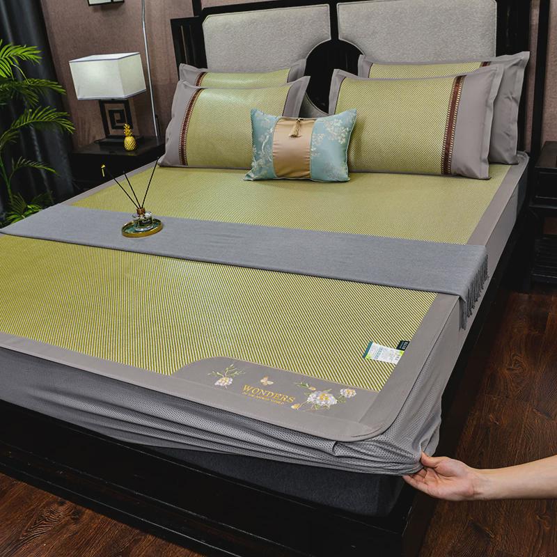 26x8夏季冰丝凉席双面冰藤席宿舍家用1.8x2x2.2米空调席子可