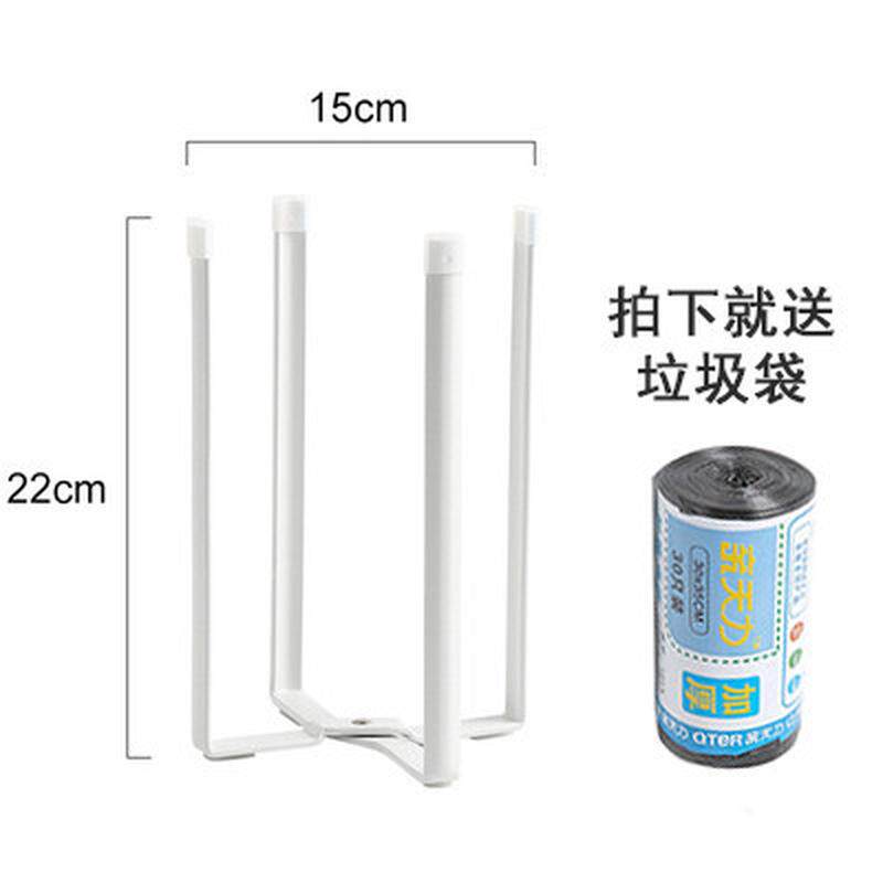 卧室迷你方形铁艺家用架垃圾厨房台面落地小号垃圾桶带盖收纳新款