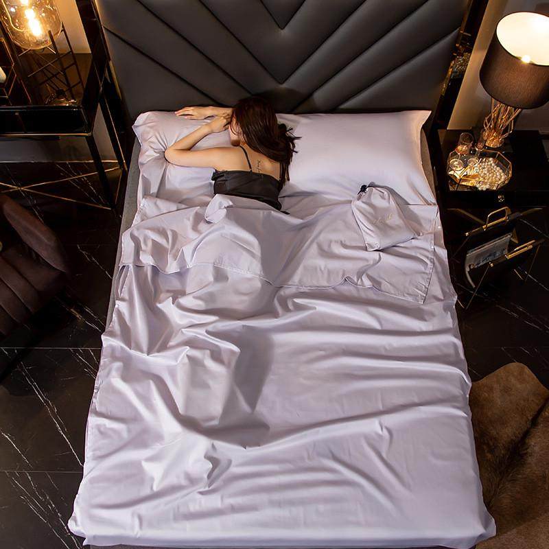 2020新款60支长绒棉酒店旅行睡袋柔软舒适亲肤多功能隔脏袋可跨境,床上用品,床品套件/四件套/多件套,淘宝优惠券,粉丝福利购,淘宝优惠卷