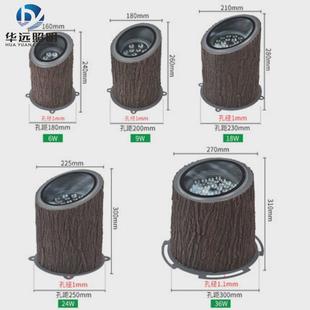 照树灯埋投光灯公园半树桩式地埋灯七彩新款投光灯rgb射树灯led树