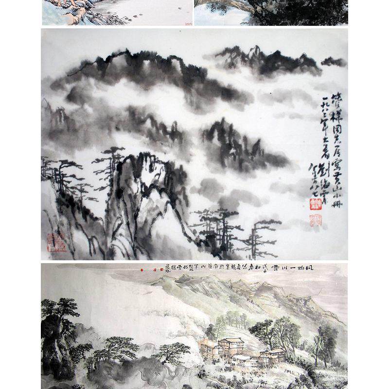 四尺宣双层加厚生宣纸牡丹花鸟写意国画纸夹100张12斤白色作品专