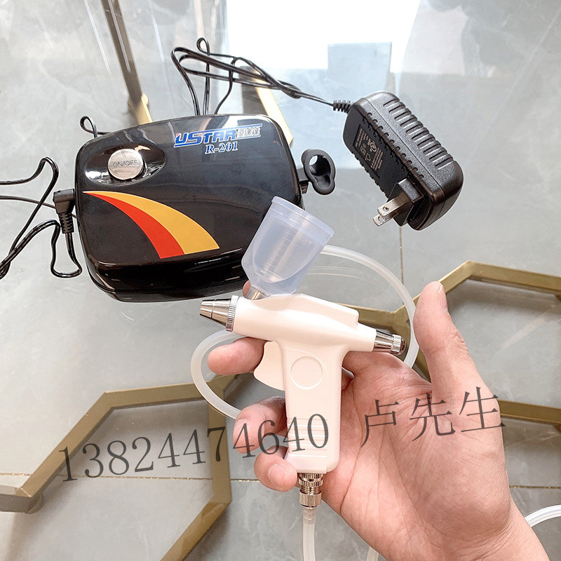 高达模型浩盛喷笔气泵套装模型气泵迷你泵高达喷漆工具上色龟泵