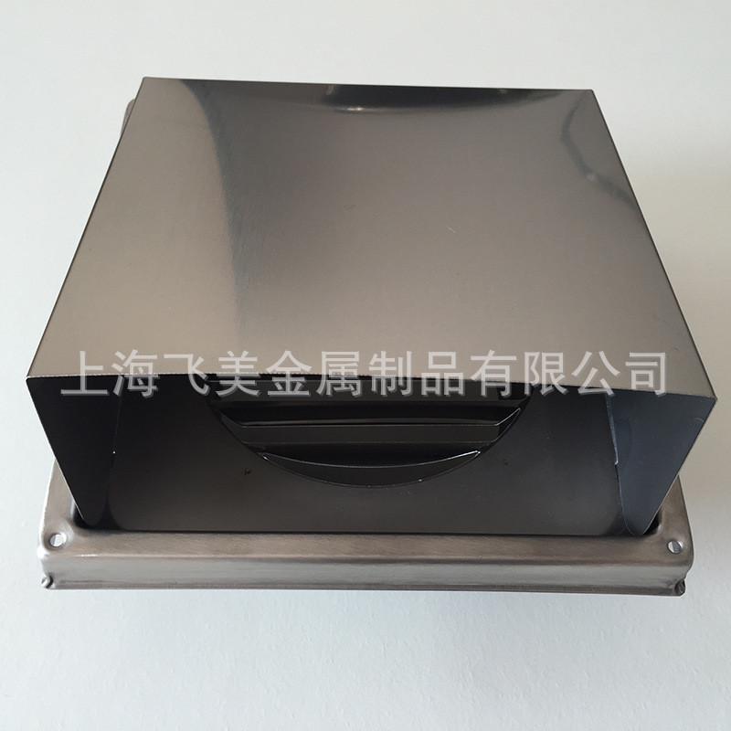 不锈钢304材料不锈钢出风口150mm方形通风口外墙防雨帽