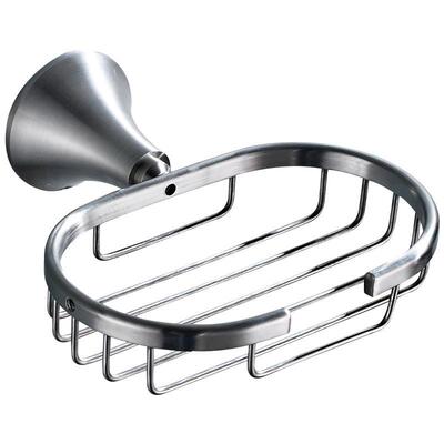 [法罗兰]五金挂件浴室洗手间卫生间沥水肥皂网架拉丝挂墙式不生锈