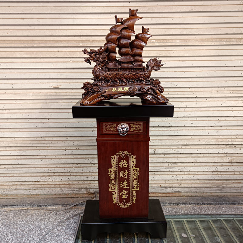 一帆风顺龙舟顺风工艺品摆件树脂顺水开业家居办公装饰礼品