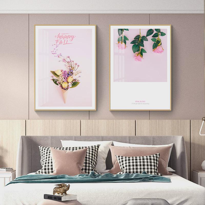 sy床头现代简约轻奢风酒背景墙主卧装饰画挂画壁画高级感卧室房间图片
