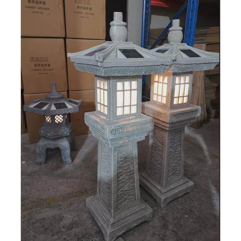 仿真发光石头灯玻璃钢景观灯户外夜景防水公园别墅庭院LED雕塑