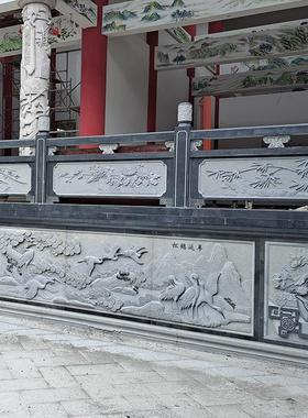 惠安石雕厂家供应天然石栏杆花岗岩石青石栏杆护栏围栏浮雕装饰