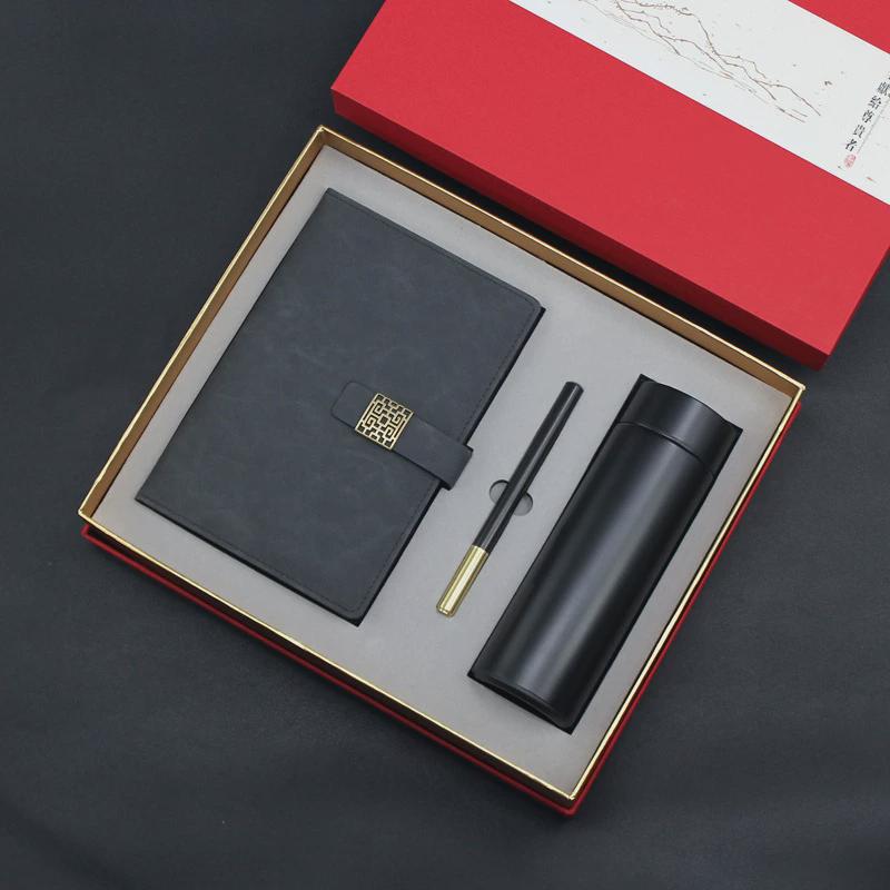 创意新奇特带笔笔记本商务会议套装公司年会活动记事本子印字logo