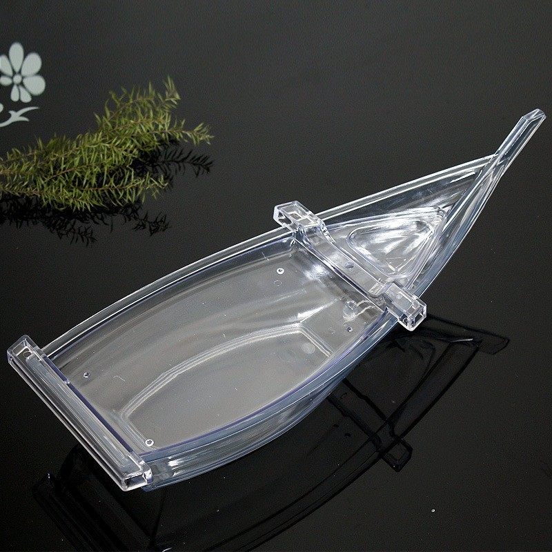 透明寿司船刺身船干冰料理船ABS三文鱼盘刺身盘日式料理龙舟盛器,家装主材,岩板,淘宝优惠券,粉丝福利购,淘宝优惠卷