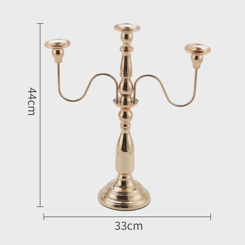 婚庆3礼品5头蜡烛台铁艺电镀烛台浪漫头蜡烛台桌面装饰摆件工艺品