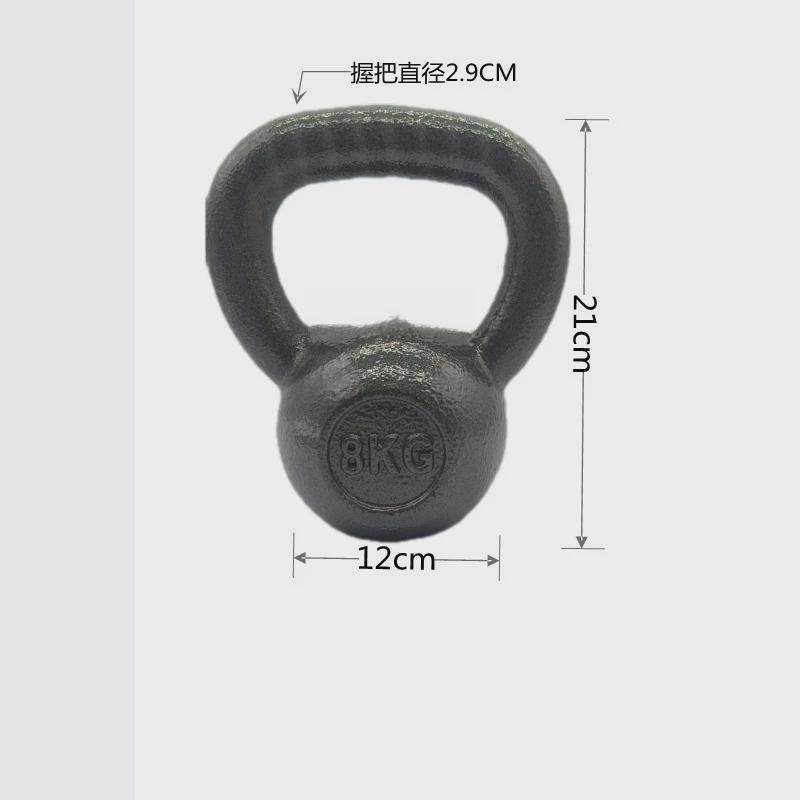 纯铁实心铸铁烤漆喷漆壶铃816-20/10/50公斤纯壶铃熟铁男女士哑铃