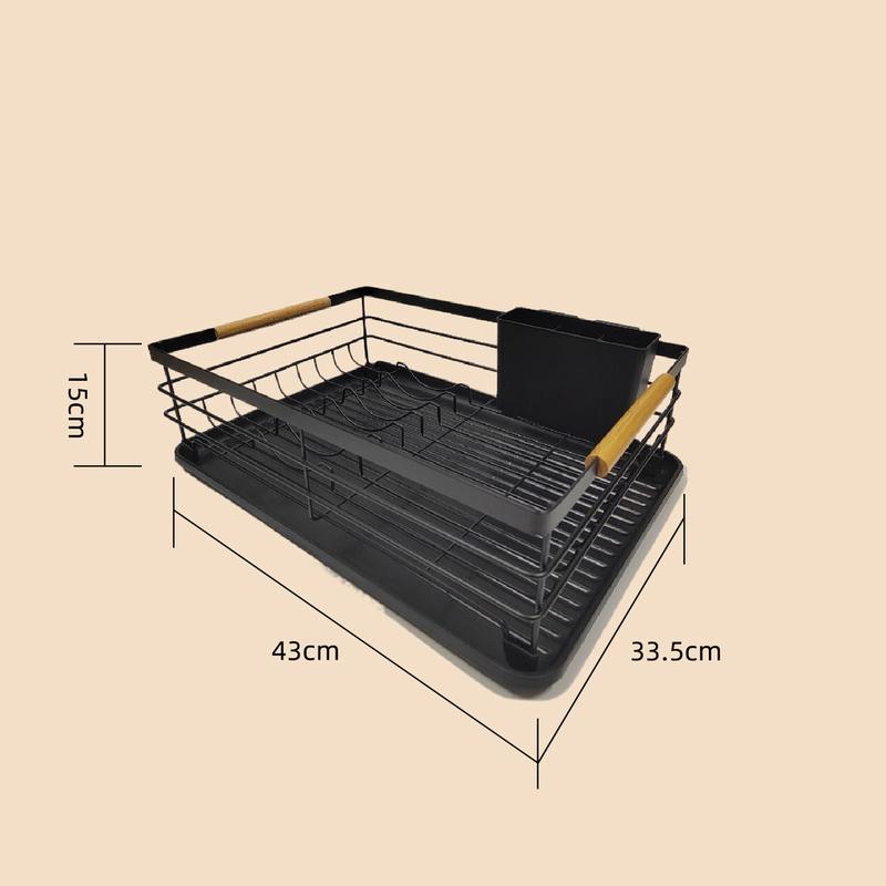 厨房置物架餐具收纳沥水碗架沥水架日式铁艺双层碗碟包邮
