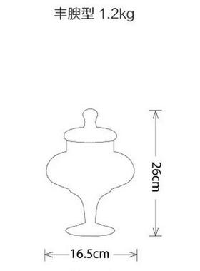 桔子红了大号手工吹制玻璃批发透明储物罐多规格收纳罐