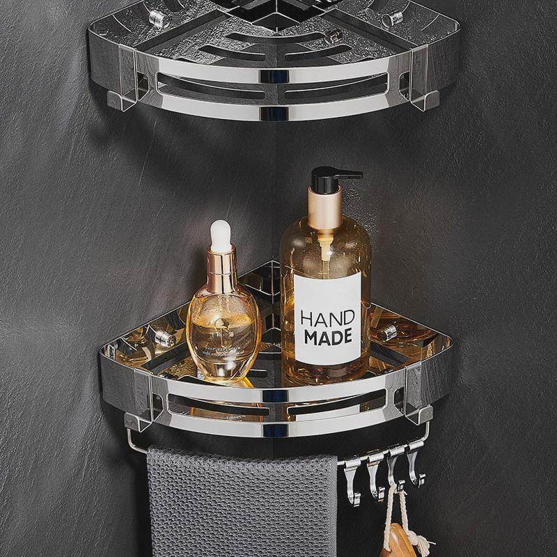 304打孔浴室置物篮卫生间网篮置物架墙角壁挂式不锈钢双层三角篮,家庭/个人清洁工具,浴室角架/置物架,淘宝优惠券,粉丝福利购,淘宝优惠卷