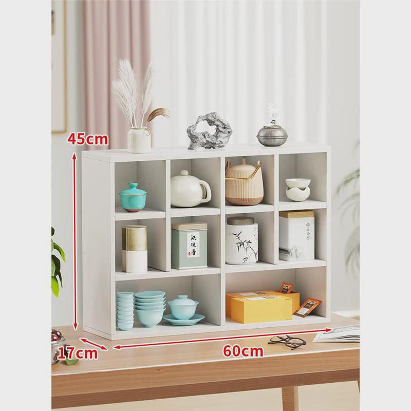 茶杯架小茶壶收纳架茶具收纳架多宝阁桌面茶具收纳简约分格置物架