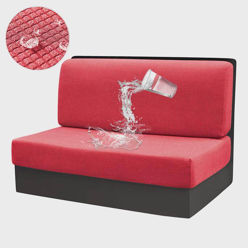 防水玉米绒房车坐垫套弹力沙发座椅餐椅套华夫卡座房车格套两件装