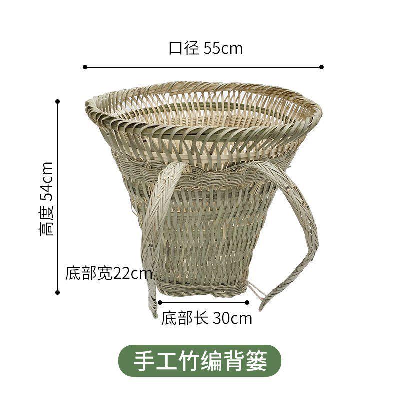 背篓竹编制品手工家用竹兜背蔑影视道具民用背玉米背材背猪草背篓