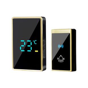 音乐新品 门铃智能无线门铃数码 家用门铃老人呼叫器温度感应显示