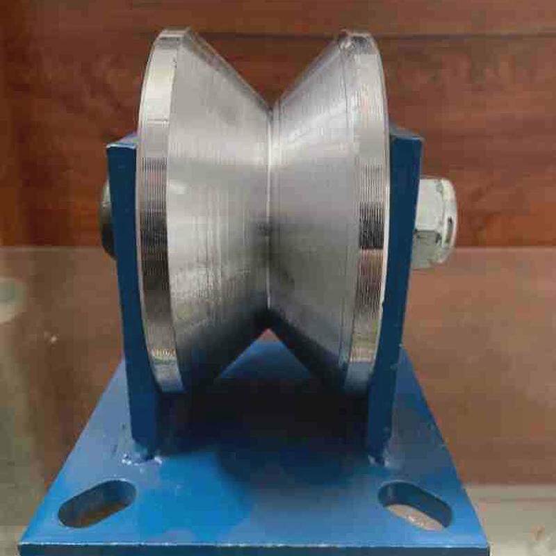 定制重型不锈钢V型滑轮轨道轮双轴承彩钢V型脚轮不锈钢万向轮定制