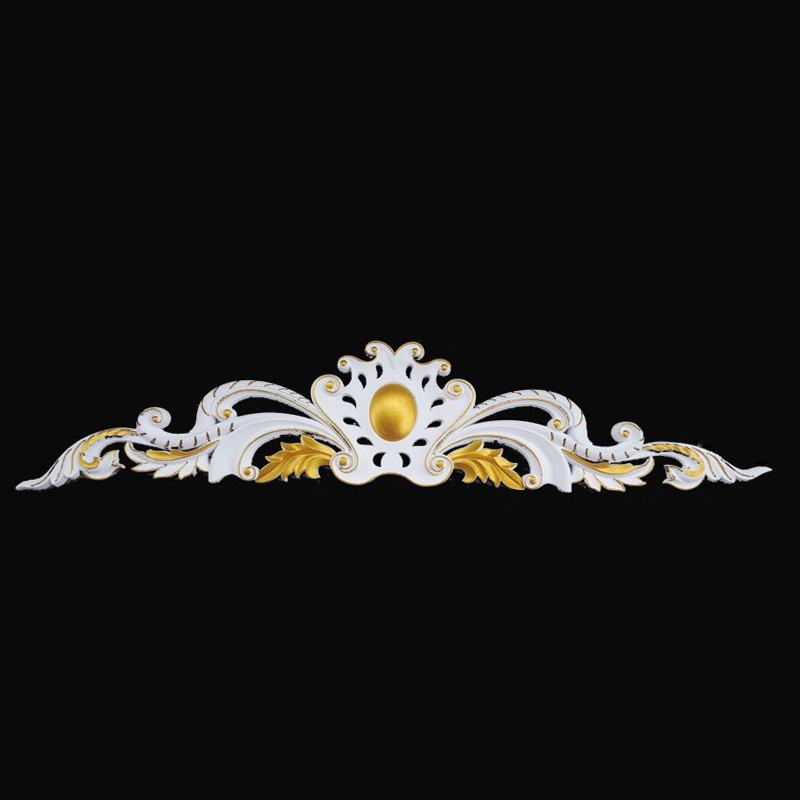 欧式装饰花电视背景墙门头花门楣实木木雕塑料楼空贴花花盘花