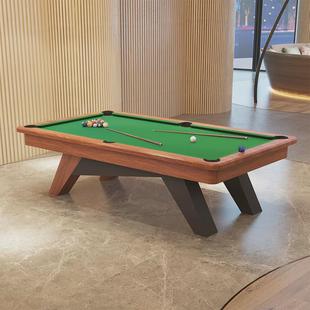 台球桌标准型中式黑八桌球台工厂实木大理石台面案子美式9球桌