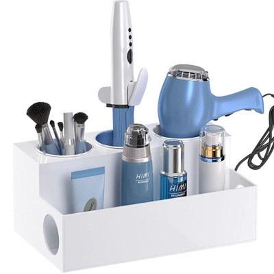亚克力吹风机吹风机置物架时尚简约美发工具收纳盒浴室台面收纳盒