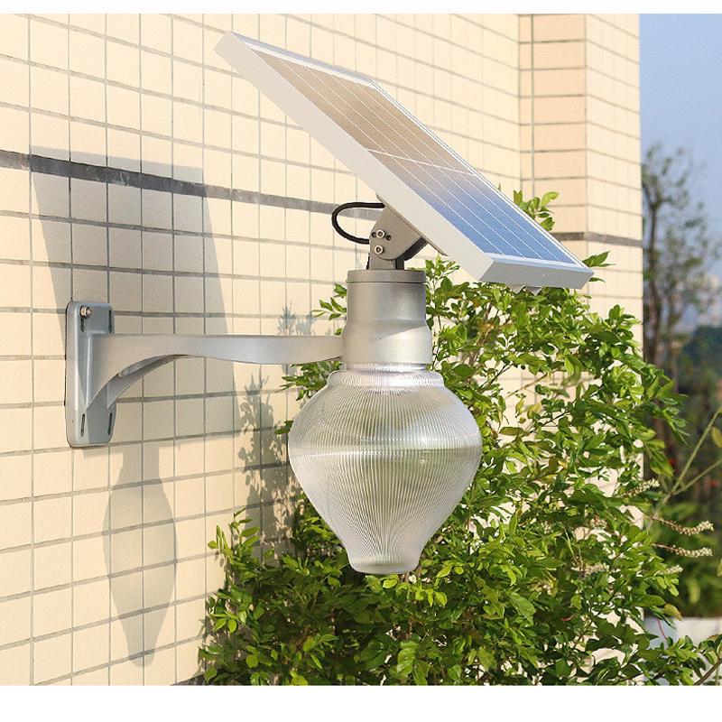 新款太阳能庭院花园公园新农村景观LED照明小型路灯墙头壁挂壁灯