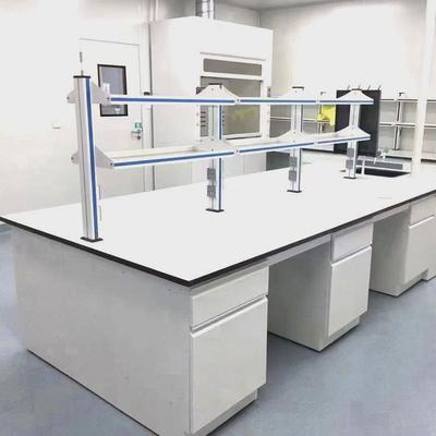实验室实验台钢木实验桌操作台化验室试验工作台全钢中央台边台