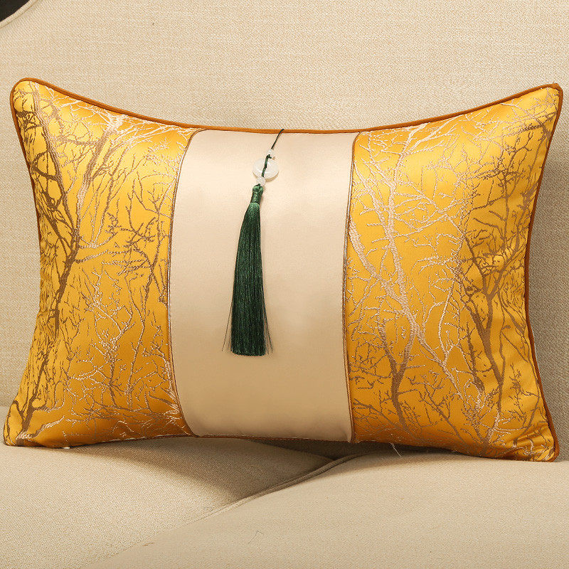 78n78n抱枕靠枕轻奢腰枕靠垫套长方形靠背护靠背垫腰新中式沙发含