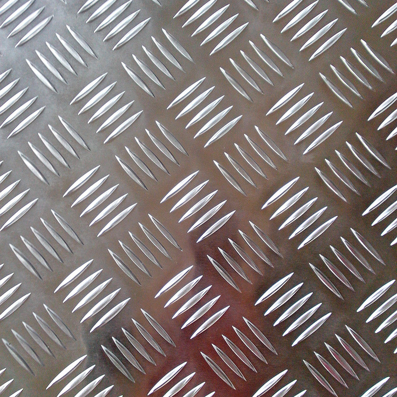 热销加工花纹铝板防滑扁豆供应花纹铝板楼梯冷库指针五条筋花纹板