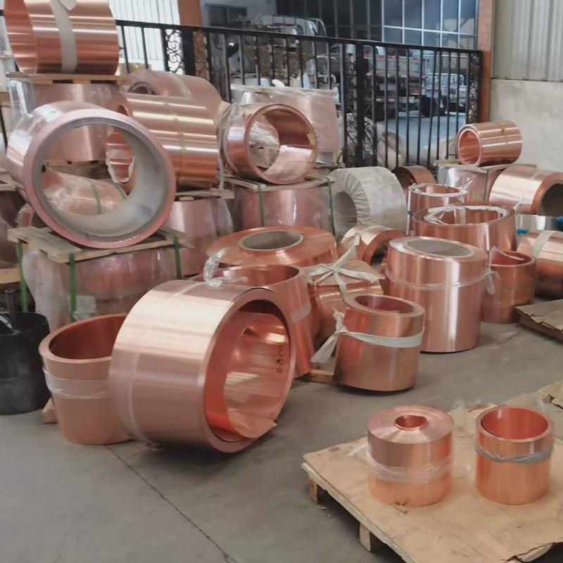 紫铜带紫铜皮铜箔电子冲压铜带接地紫铜带量大价格优惠