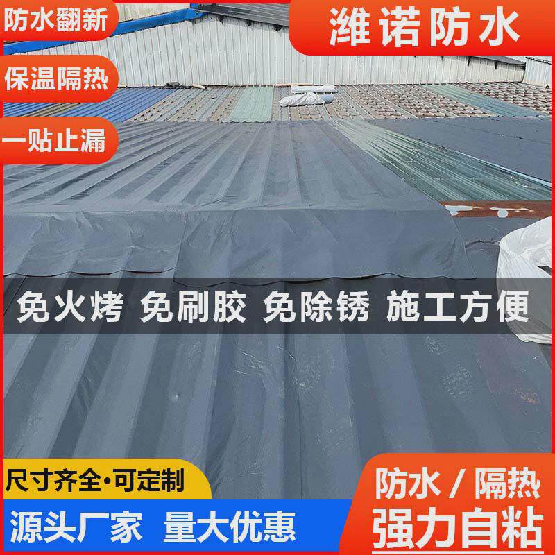 加强高分子非sbs屋防水补漏卷材料自粘顶楼彩钢树脂瓦阳光房止漏