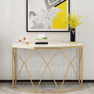 北欧大理石玄关柜轻奢风条案条几靠墙长方形客厅端景台玄关桌