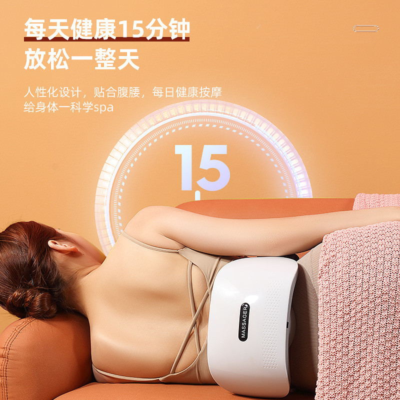 热销肚子肩部按摩器腹部腰部臀部揉捏按摩仪加热自动揉腹仪f1f2