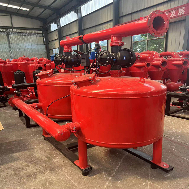 热销砂石过滤器全自动反冲洗农业灌溉砂石滴灌过滤设备喷管过滤器