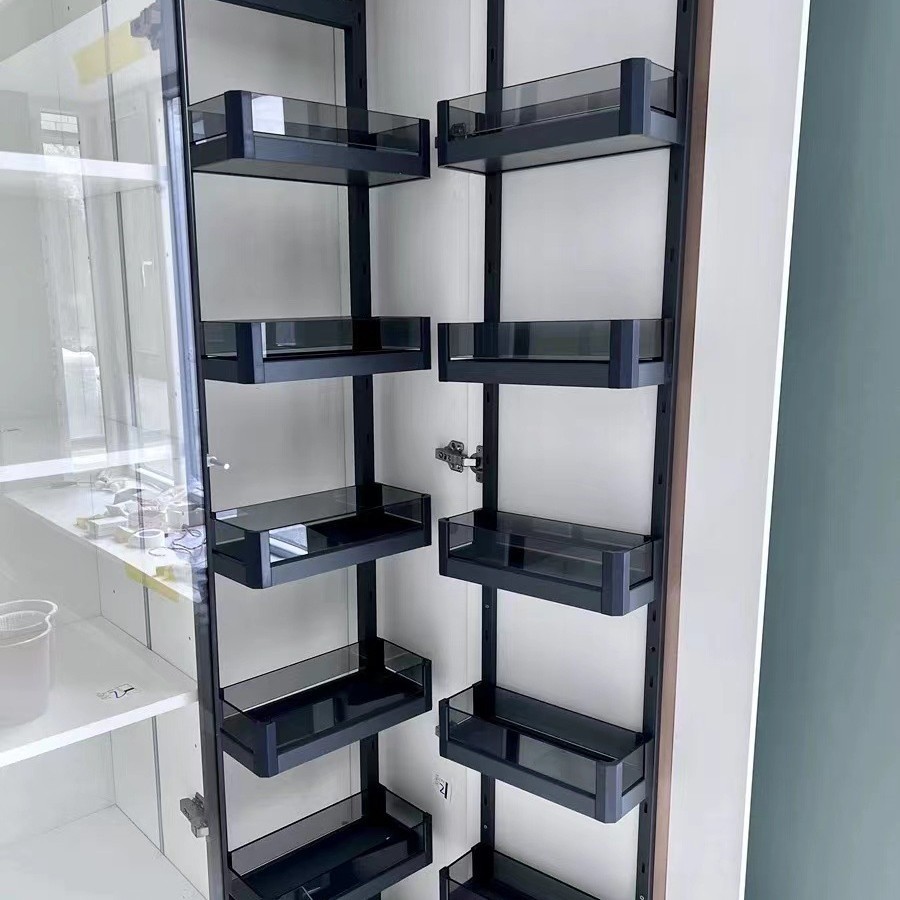 铝合金高柜联动拉篮 特殊尺寸多层式大容量储物怪物 大拉篮