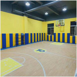 篮球馆防撞软包适馆防撞软包墙围幼儿园体体能能软包运动防撞软包